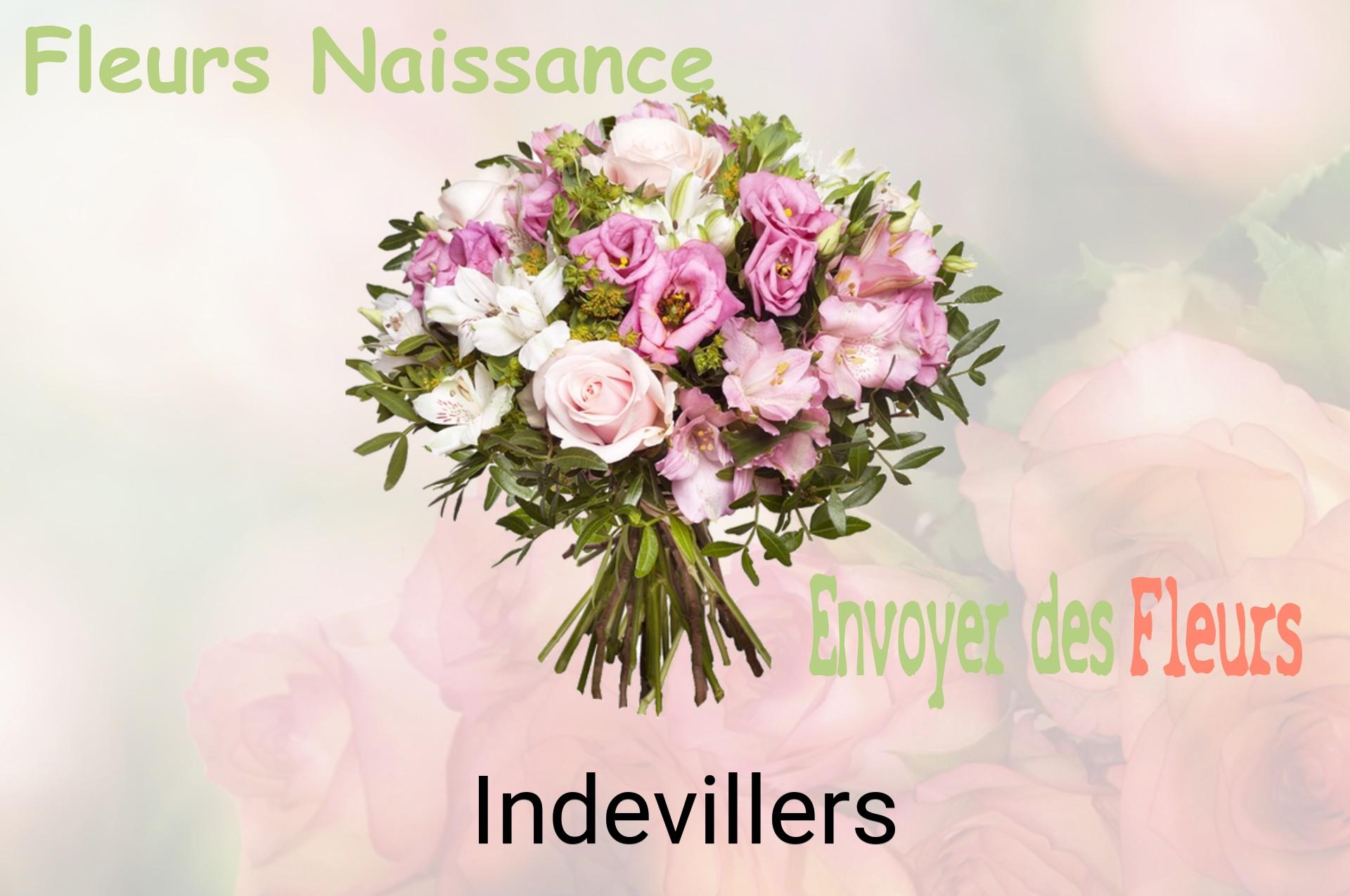 Bouquet de fleurs de naissance livré à Indevillers